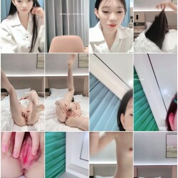 長相清秀乖巧大眼05後美少女,鮑魚好粉,努力掰開方見洞口,噴水量出奇驚人,水又多又足
